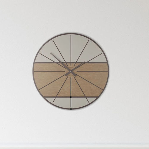 Horloge contemporaine - Benjamin - Calleadesign snc di L. Callea e C - murale / analogique / en bois