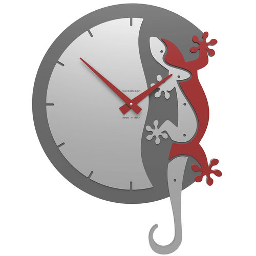 Horloge contemporaine - gecko - Calleadesign snc di L. Callea e C - murale / analogique / en bois