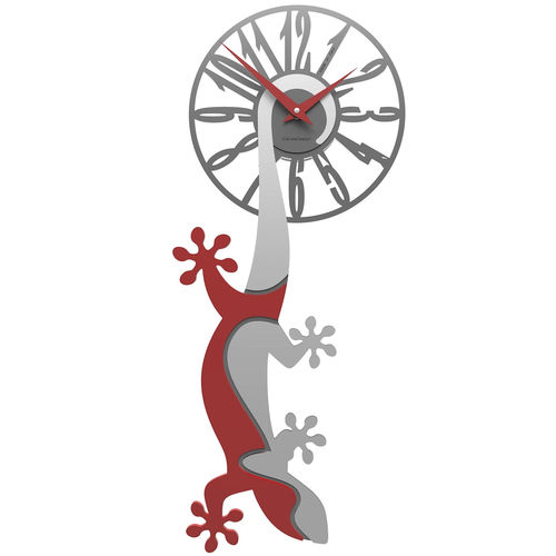 Horloge contemporaine - gecko  - Calleadesign snc di L. Callea e C - murale / analogique / en bois