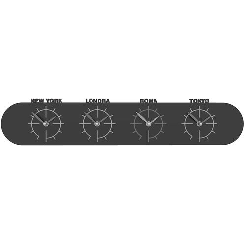Horloge contemporaine - Singapore - Calleadesign snc di L. Callea e C - murale / analogique / en bois