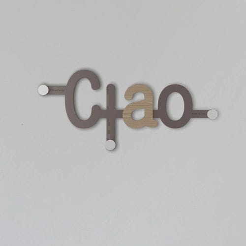 Porte-manteau mural - Ciao - Calleadesign snc di L. Callea e C - contemporain / en MDF / noir