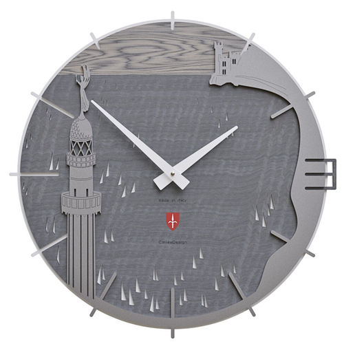 Horloge contemporaine - Trieste - Calleadesign snc di L. Callea e C - murale / analogique / en bois