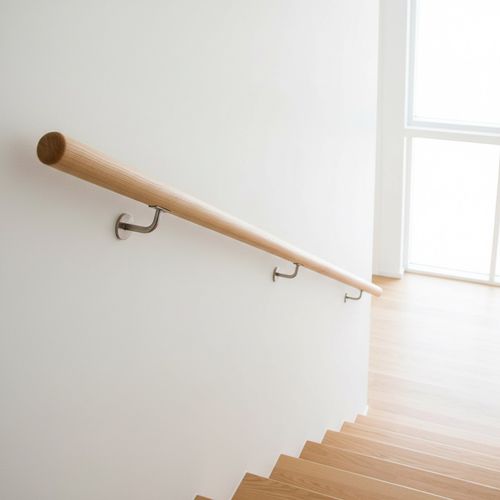 Main courante en hêtre - 42.5 - Woodspars - en bois massif / pour escalator / pour garde-corps