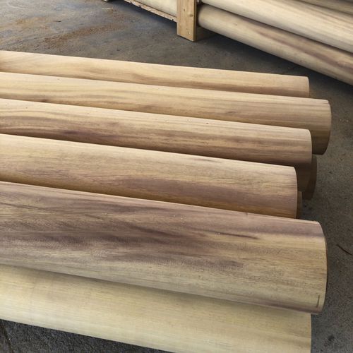 Poteau en acacia - Woodspars - en bois massif / massif / rond