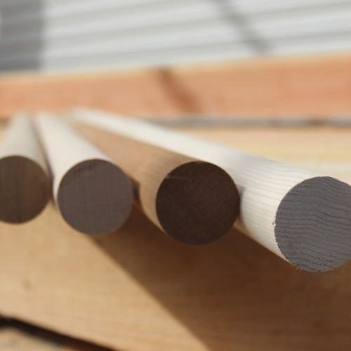 Poutre en bois - Woodspars - ronde / pour menuiserie / pour barrière