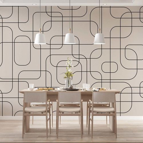 Papier peint contemporain - Kam et Leon - en carton / en vinyle / en PVC