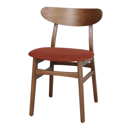 Chaise design scandinave - BURIAL - MisterWils - d'intérieur / en tissu / avec piètement en frêne
