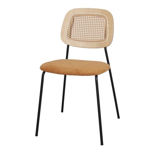 Chaise contemporaine - BAYTON - MisterWils - d'intérieur / en tissu / en bois
