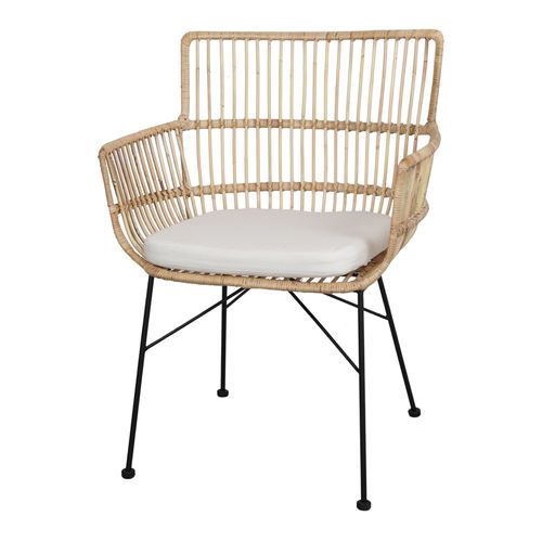 Chaise design scandinave - NASSAU - MisterWils - d'intérieur / en rotin / en fibre naturelle