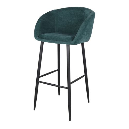 Chaise de bar contemporaine - SAGARI - MisterWils - d'intérieur / en tissu / avec piètement en acier