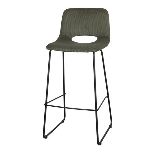 Chaise de bar contemporaine - MULER - MisterWils - d'intérieur / en tissu / avec piètement en acier