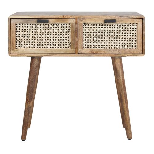 Console design scandinave - SURBEANIE - MisterWils - en bois / avec piètement en bois / rectangulaire