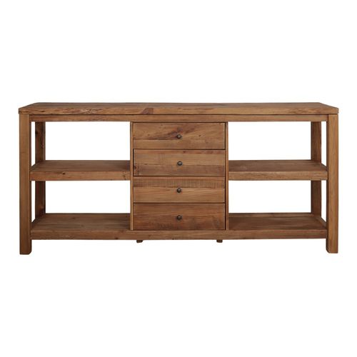 Buffet contemporain - BERLIOT - MisterWils - en bois massif / en pin / avec étagère