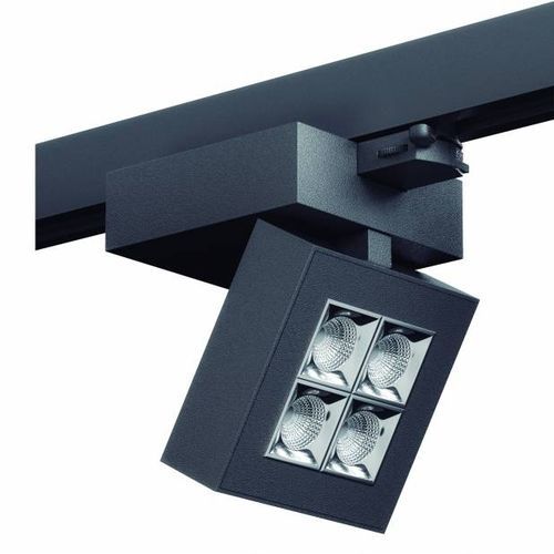 Éclairage sur rail à LED - LENS-2 - CELUX ILUMINACIÓN - carré / en métal / professionnel