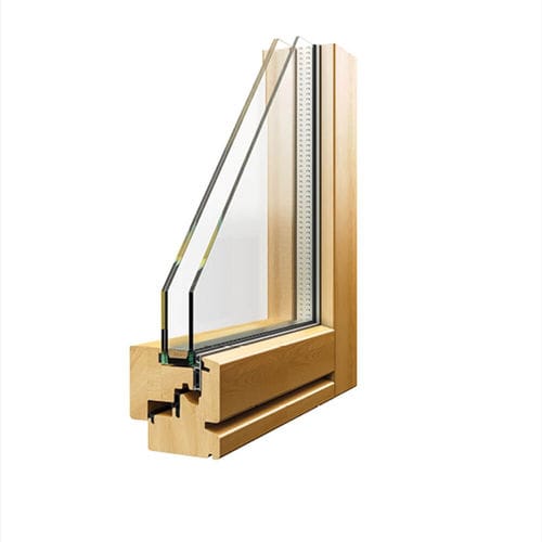 Fenêtre en verre - VISUAL - Caiframe - en bois / oscillo-battante / levante-coulissante