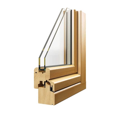 Fenêtre en verre - DUAL - Caiframe - en bois / coulissante / oscillo-battante