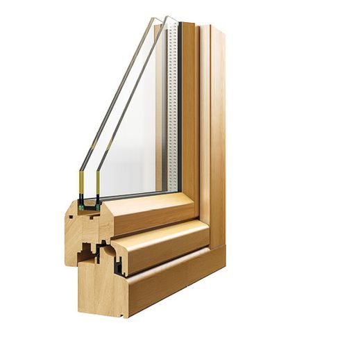 Fenêtre en verre - DIAMOND - Caiframe - en bois / coulissante / oscillo-battante
