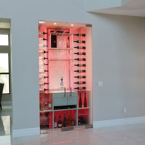 Cave à vin de service - CHAUVET HINES - Dragon Cellars S.L - encastrable / en verre / vitrée