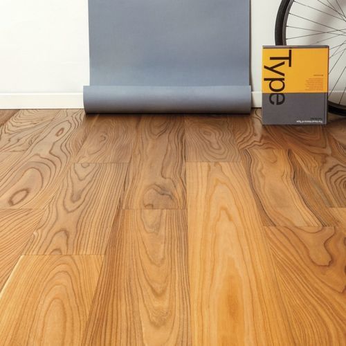 Parquet massif - B.Cool - BRUNO SRL - en orme / pont de bateau / brossé