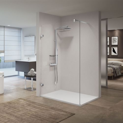 Paroi de douche fixe - GALA H - NOVELLINI - d'angle / en verre trempé / professionnelle
