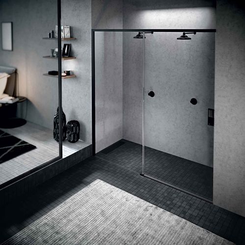 Paroi de douche coulissante - OPERA 2PH - NOVELLINI - fixe / rectangulaire / en niche