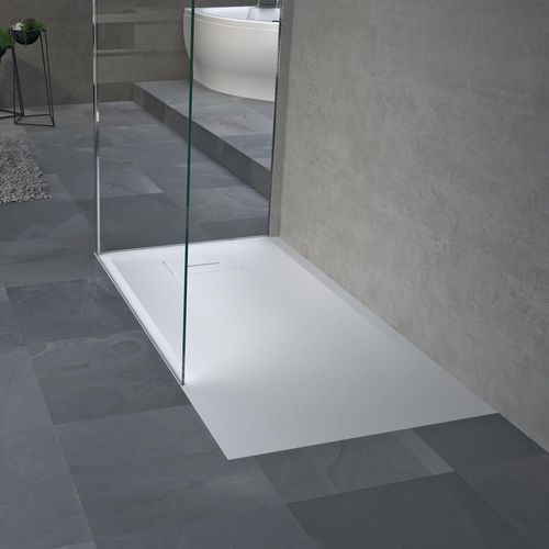 Receveur de douche rectangulaire - NOVOSOLID - NOVELLINI - à encastrer / extra plat / en pierre naturelle