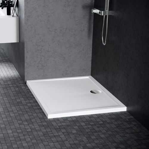 Receveur de douche carré - OLYMPIC - NOVELLINI - surélevé / en acrylique / en acier