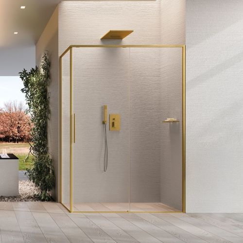 Paroi de douche fixe - RIGA A - NOVELLINI - linéaire / en niche / en verre trempé