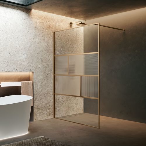 Paroi de douche fixe - HC ART - NOVELLINI - d'angle / en verre trempé / professionnelle