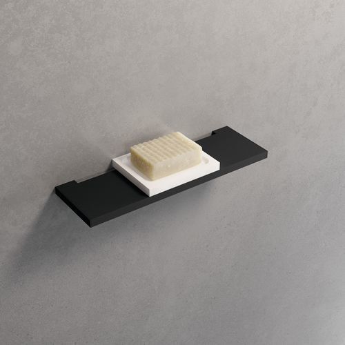 Porte-savon mural - R90AKFBS01 - NOVELLINI - en métal / pour hôtel / noir