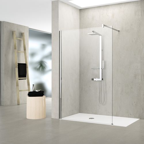 Paroi de douche fixe - KUADRA H - NOVELLINI - rectangulaire / d'angle / en verre trempé
