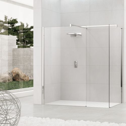 Paroi de douche fixe - KUADRA H+H - NOVELLINI - rectangulaire / d'angle / en verre trempé
