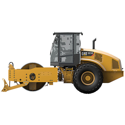 Rouleau compresseur monocylindre - CS74B - CATERPILLAR - vibrant / de sol