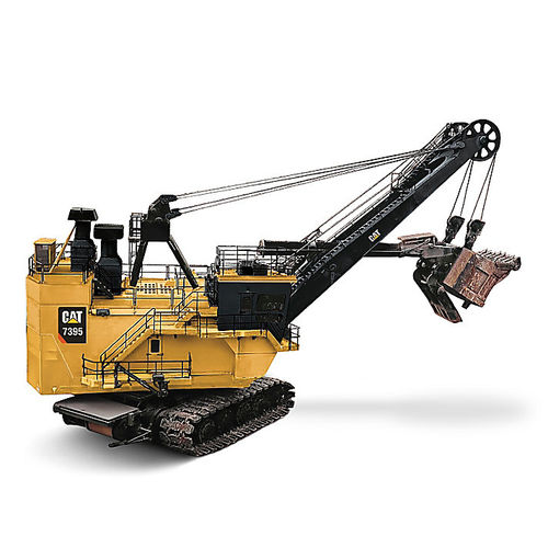 Pelle sur chenilles - 7395 - CATERPILLAR - à câble / pour chantier / électrique