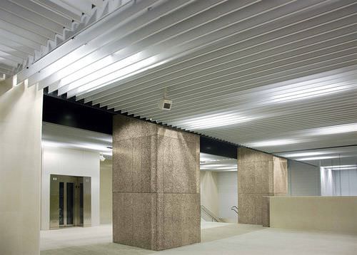 Faux-plafond en aluminium - CBI EUROPE - en acier / en lames / acoustique