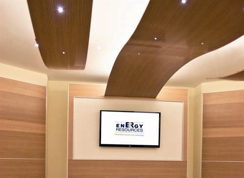 Faux-plafond en MDF - SOUND WOOD - CBI EUROPE - en panneaux / acoustique / ignifuge