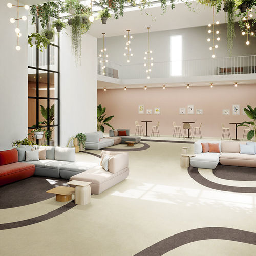 Revêtement de sol acoustique - MARMORETTE 15 DB  - Gerflor - Contract Sport & Contract Flooring - en liège / en linoléum / d'intérieur