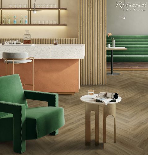 Revêtement de sol en vinyle - CREATION 55 HERRINGBONE  - Gerflor - Contract Sport & Contract Flooring - d'intérieur / pour salle de séjour / pour bureau