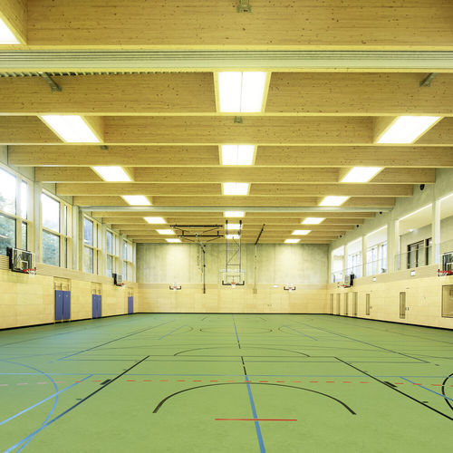 Sol sportif d'intérieur - SUBFLEX LINODUR SPORT  - Gerflor - Contract Sport & Contract Flooring - minéral / pour salle multisport / 100% recyclable