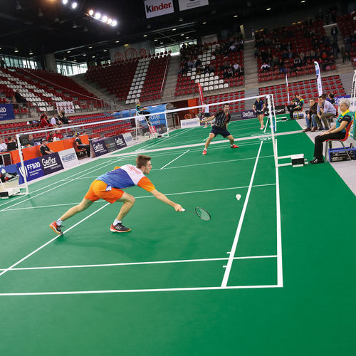 Sol sportif portable - TARAFLEX® BADMINTON - Gerflor - Contract Sport & Contract Flooring - d'intérieur / en vinyle / en fibre de verre