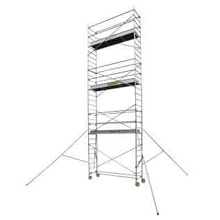 Échafaudage en bois - STL 255 2 - CENTAURE - en aluminium / grande hauteur / sur roulettes
