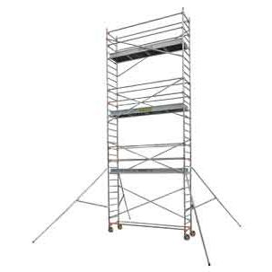 Échafaudage en bois - STXL 300 - CENTAURE - en aluminium / grande hauteur / sur roulettes