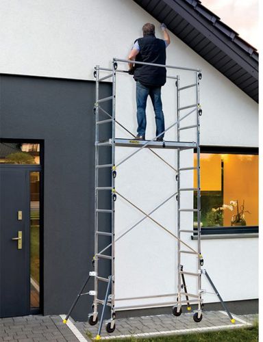 Échafaudage en bois - QUAD'UP  - CENTAURE - en aluminium / acier / grande hauteur