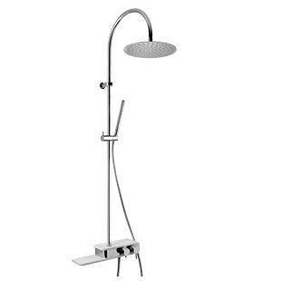Set de douche mural - PDCR689BO  - Paini - contemporain / avec douche à main / avec pommeau fixe