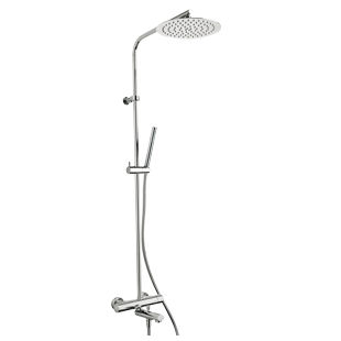 Set de douche mural - 78CR687TH  - Paini - contemporain / avec douche à main / thermostatique