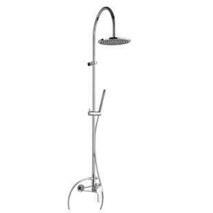 Set de douche mural - 92CR6891P1 - Paini - contemporain / thermostatique / avec pommeau sur colonne fixe