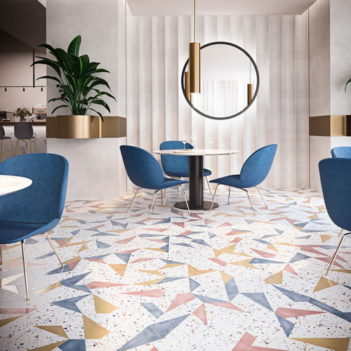 Tomette en grès cérame - STRACCIATELLA - CERAMICAS APARICI - finition naturelle / d'intérieur / de salon