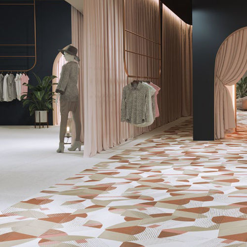 Tomette en grès cérame - LINED - CERAMICAS APARICI - d'intérieur / de cuisine / de salle de bain