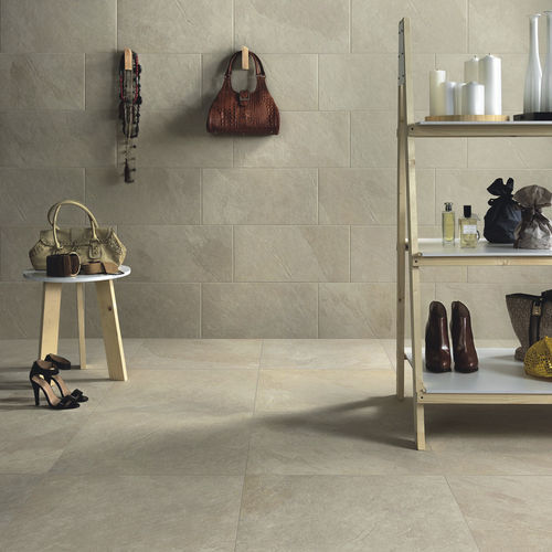 Carrelage en grès cérame - KHAKI - CERAMICHE CAESAR - mat / texturé / d'intérieur