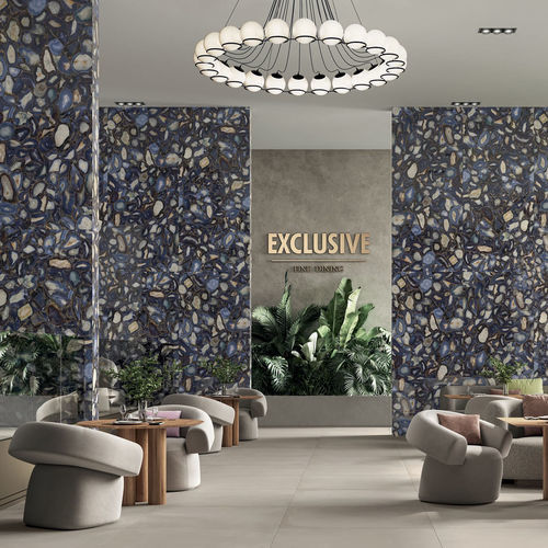 Carrelage en grès cérame - GEMS - CERAMICHE CAESAR - poli / brillant / d'intérieur
